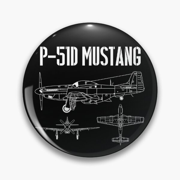 Item preview, P51D Mustang Airplane Schematic Allies Fighter Aircraft Gear designed and sold by DynamicDesign.