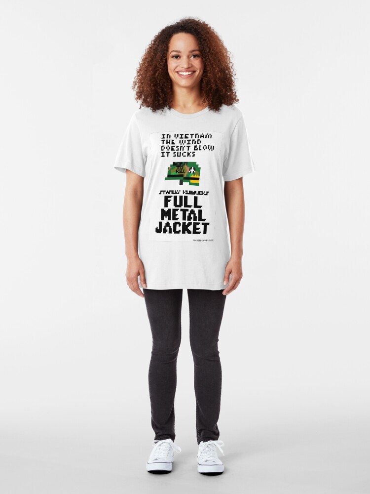 Alternate view of 8-Bit Full Metal Jacket Slim Fit T-Shirt