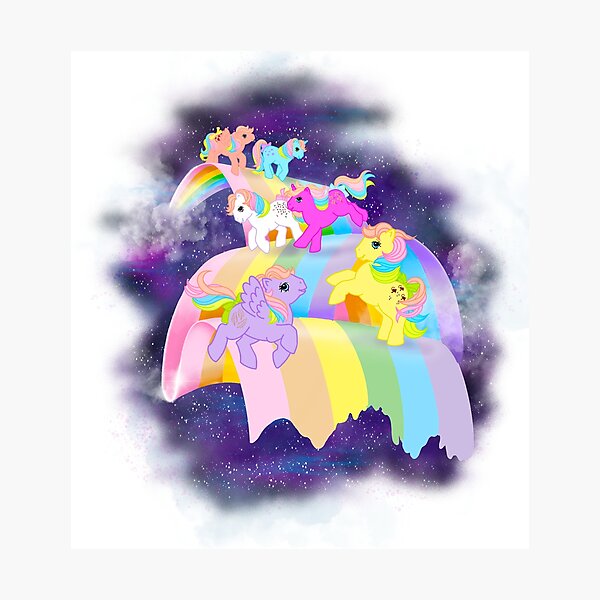 MLP Rainbow Ponies Photographic Print