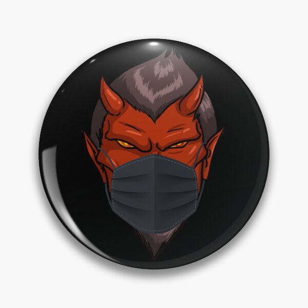Item preview, Devil Wearing A Face Mask Germophobe Halloween Gift Gear designed and sold by DynamicDesign.