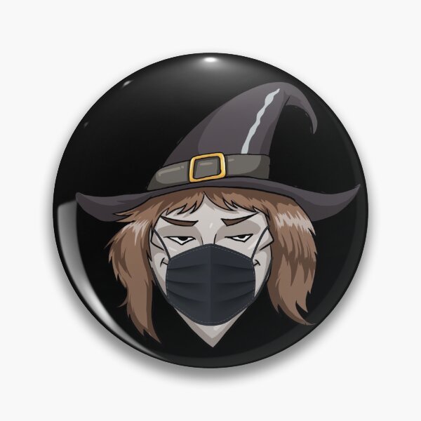 Item preview, Witch Wearing A Face Mask Germophobe Halloween Gift Gear designed and sold by DynamicDesign.