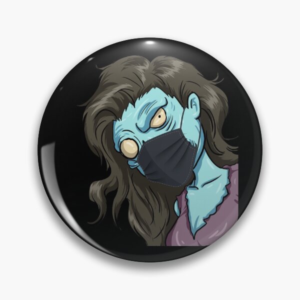 Item preview, Zombie Girl Wearing A Face Mask Germophobe Halloween Gear designed and sold by DynamicDesign.