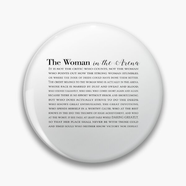 Item preview, The Woman In The Arena Horizontal - Daring Greatly Theodore Roosevelt Quote designed and sold by EKartPrints.