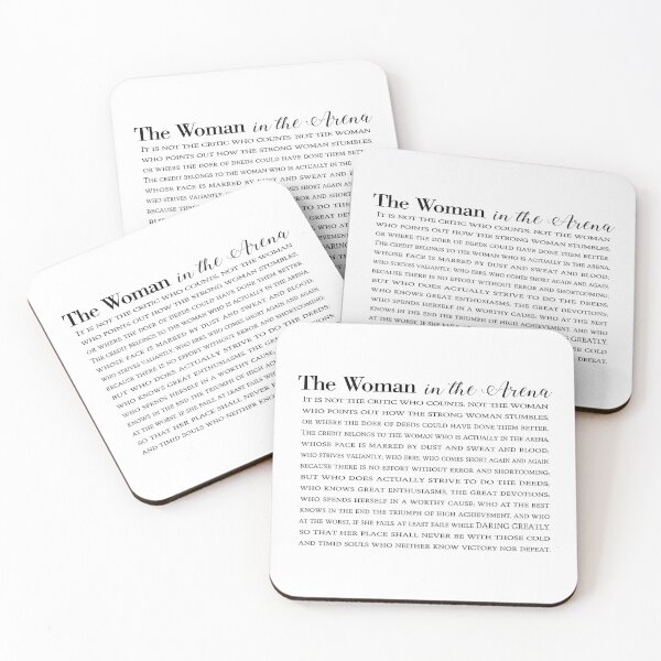 Item preview, The Woman In The Arena Horizontal - Daring Greatly Theodore Roosevelt Quote designed and sold by EKartPrints.
