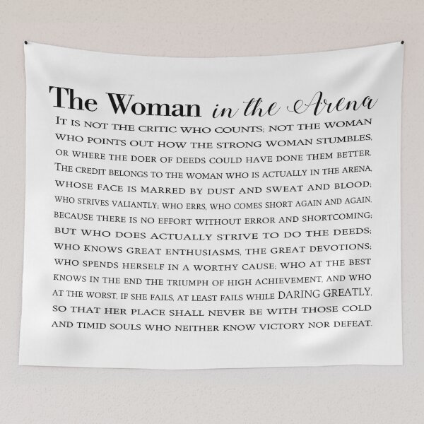 Item preview, The Woman In The Arena Horizontal - Daring Greatly Theodore Roosevelt Quote designed and sold by EKartPrints.