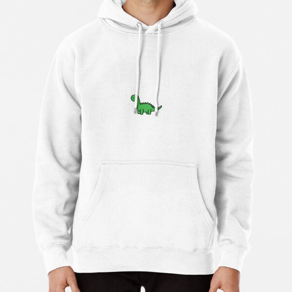 Cute Green Dinosaur Pullover Hoodie