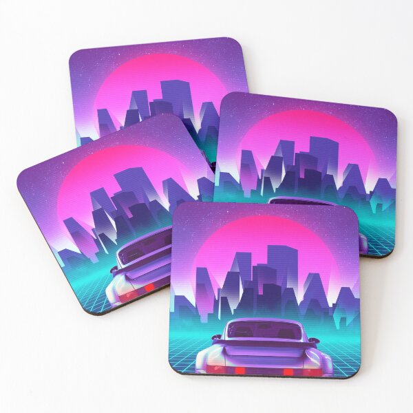 Item preview, 80s Porsche Retrowave city designed and sold by exhozt.