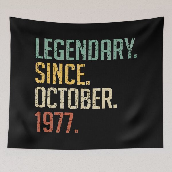 Item preview, Legendary Since October 1977 43rd Birthday Gift 43 Years Old Vintage October 1977 designed and sold by Takatv.
