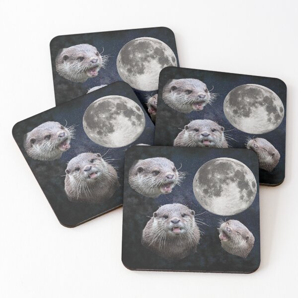 Item preview, Three Otter Moon designed and sold by agenderblob.