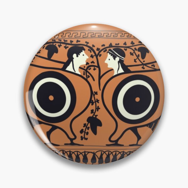 Item preview, Greek Vase with Harpies Classical Studies Face Mask designed and sold by luckysprout.