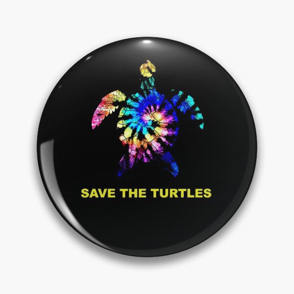 Artikelvorschau, Tie Dye Turtle Mehrfarbiger Regenbogen mit Schwarz Rosa Blau Lila Grün Gelb Rad Rette die Schildkröten vsco Ästhetik entworfen und verkauft von Draculaura2009.