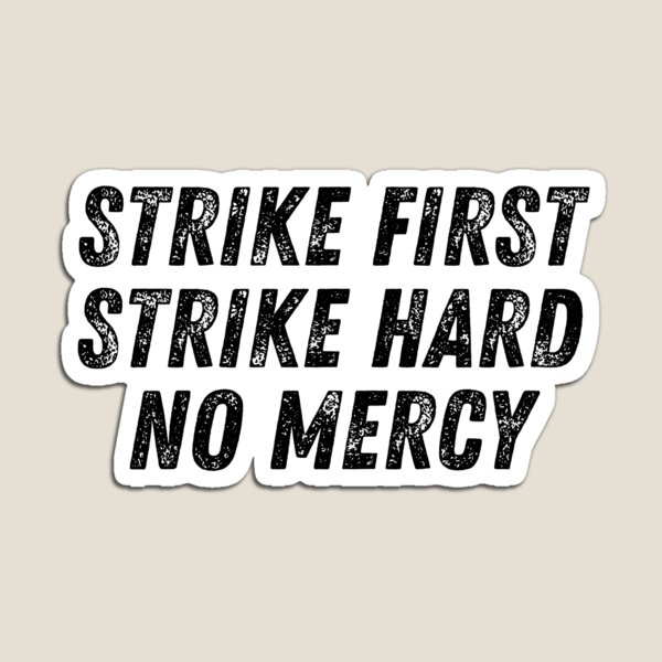 Cobra Kai Logo Type (Karate Kid) Strike Hard Strike First No Mercy Diecut  MAGNET