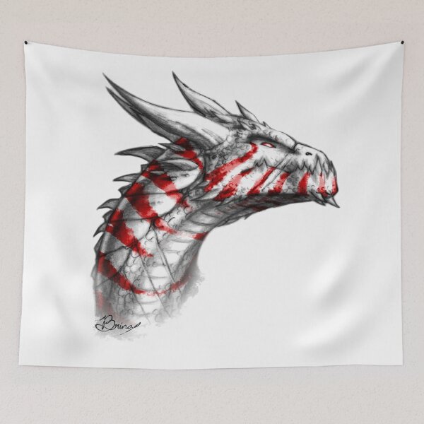 Item preview, Noble Tiger Dragon in Red designed and sold by Brina Williamson.