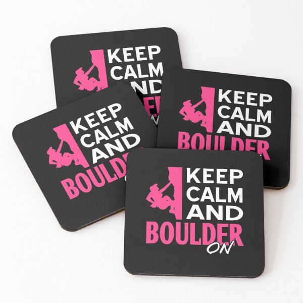Item preview, Keep Calm and Boulder on Rock Climbing designed and sold by NeXore.