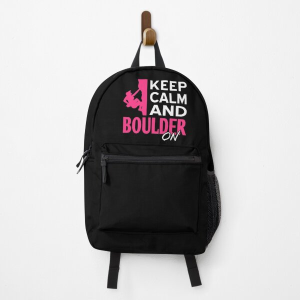 Item preview, Keep Calm and Boulder on Rock Climbing designed and sold by NeXore.