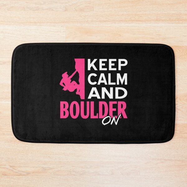 Item preview, Keep Calm and Boulder on Rock Climbing designed and sold by NeXore.