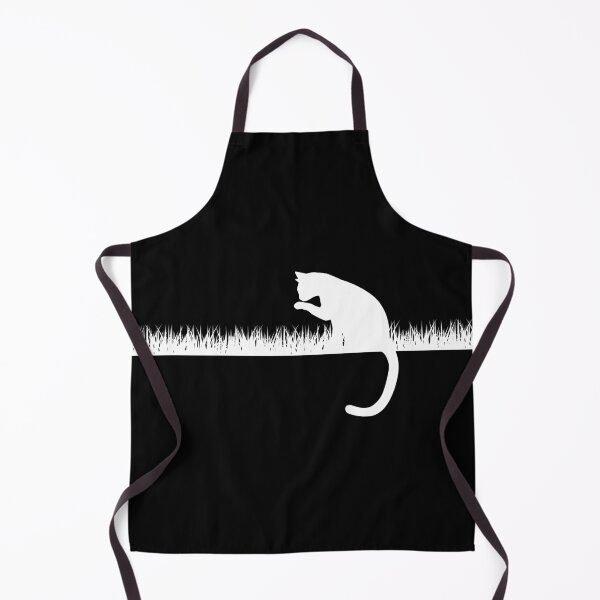 Item preview, Cat Licking On Grass Field (White) designed and sold by BunnyPrinceDegn.