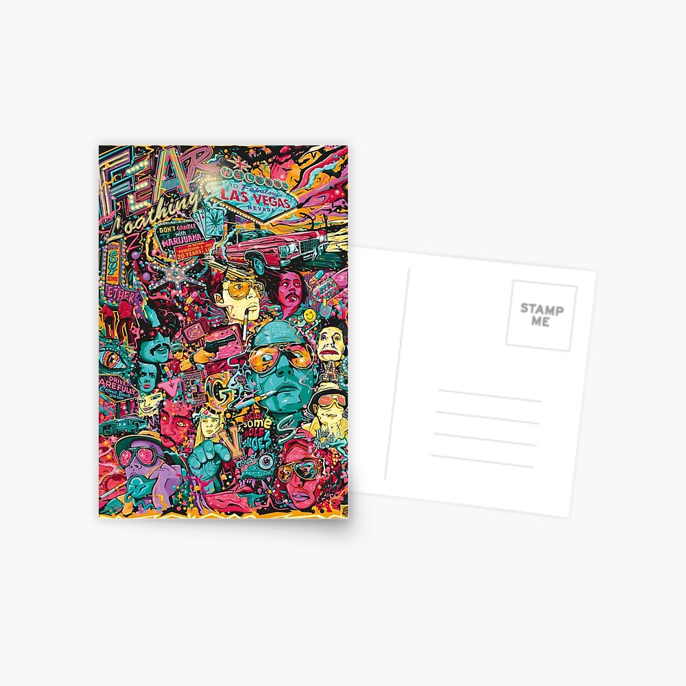 Fear And Loathing In Las Vegas Postcard By Bobeacm Redbubble