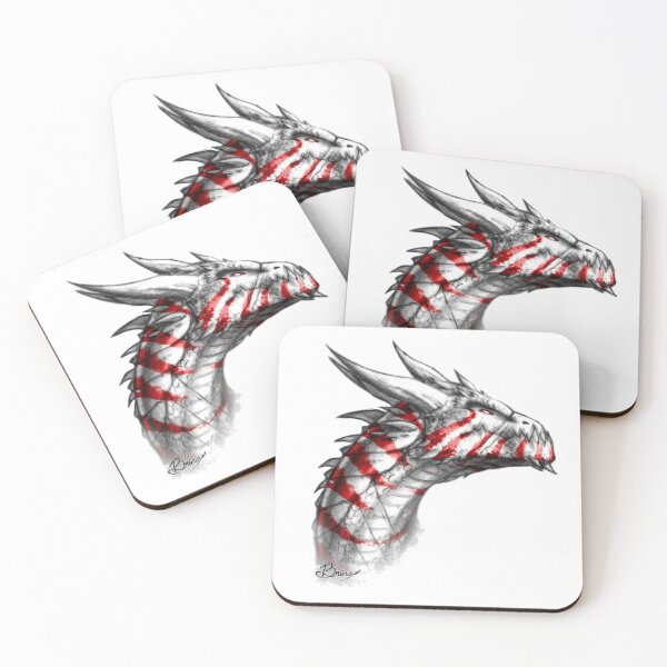 Item preview, Noble Tiger Dragon in Red designed and sold by Brina Williamson.