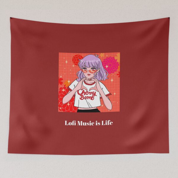 Artikelvorschau, Lofi Musik ist Leben entworfen und verkauft von AscendMerch.