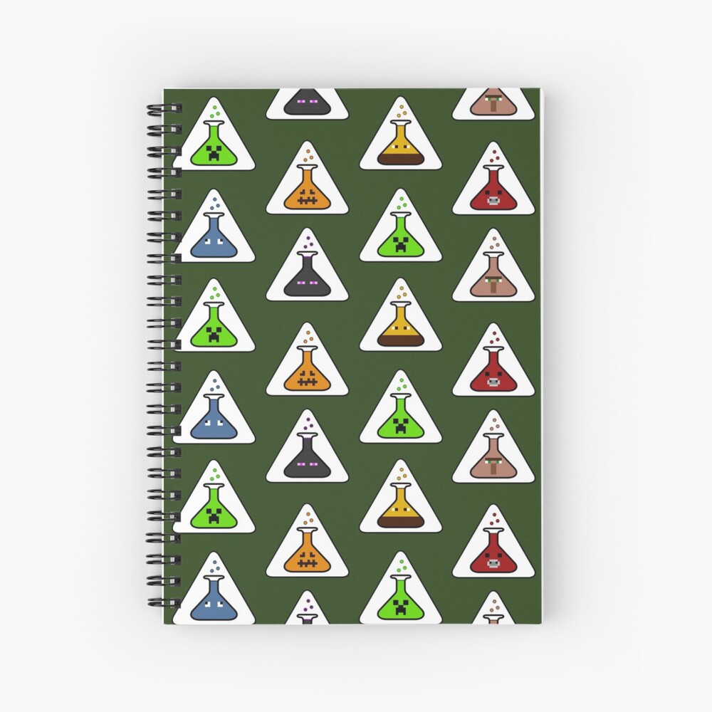 Creeper's Lab - All the beakers Spiral Notebook