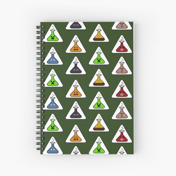 Creeper's Lab - All the beakers Spiral Notebook