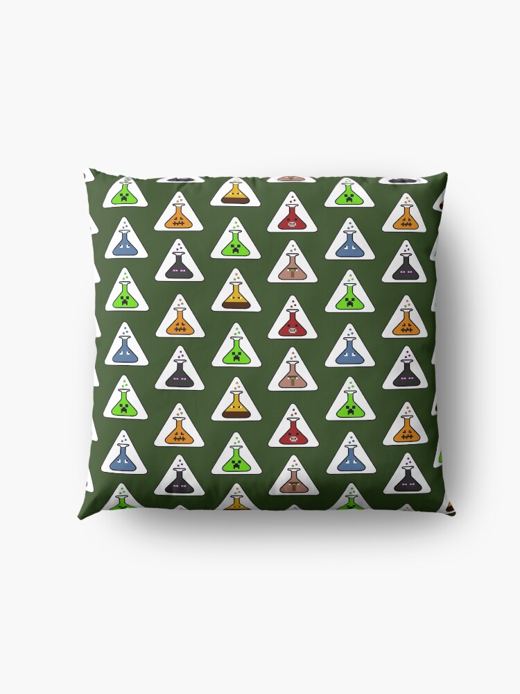 Alternate view of Creeper's Lab - All the beakers Floor Pillow