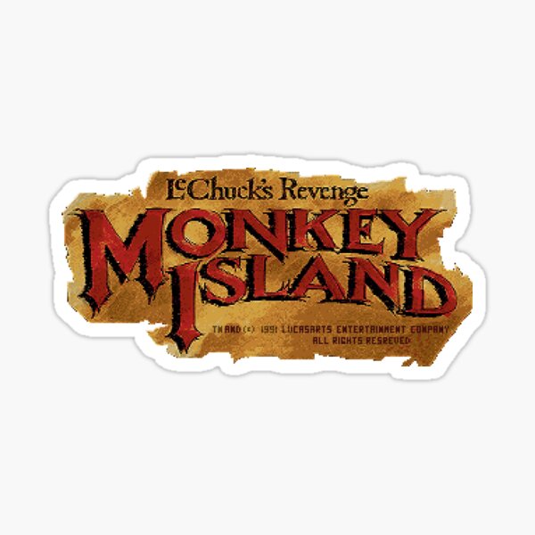 Monkey Island 2 logo Sticker