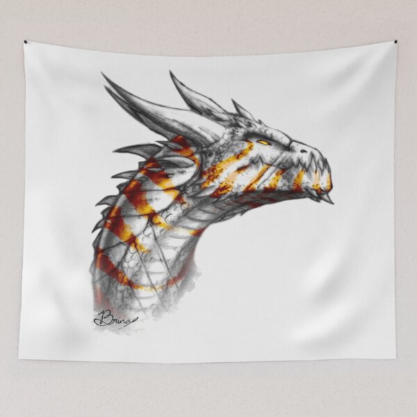 Item preview, Noble Tiger Dragon in Orange designed and sold by Brina Williamson.
