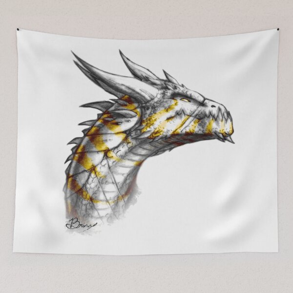 Item preview, Noble Tiger Dragon in Gold designed and sold by Brina Williamson.