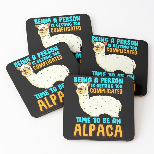 Item preview, Alpaca Lovers Being a Person is getting too Complicated  designed and sold by Nzgiftsandmore.