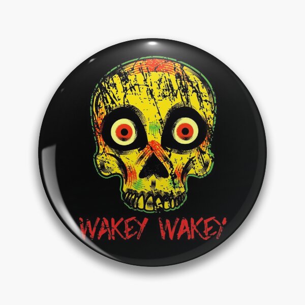 Item preview, Wakey Wakey! Halloween or Anytime Cracked Skull with Piercing Eyes, Waking Up From The Dead! designed and sold by UrTops.