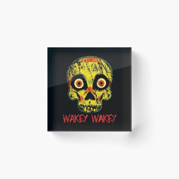 Item preview, Wakey Wakey! Halloween or Anytime Cracked Skull with Piercing Eyes, Waking Up From The Dead! designed and sold by UrTops.