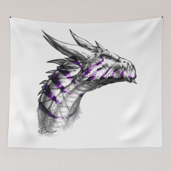 Item preview, Noble Tiger Dragon in Purple designed and sold by Brina Williamson.