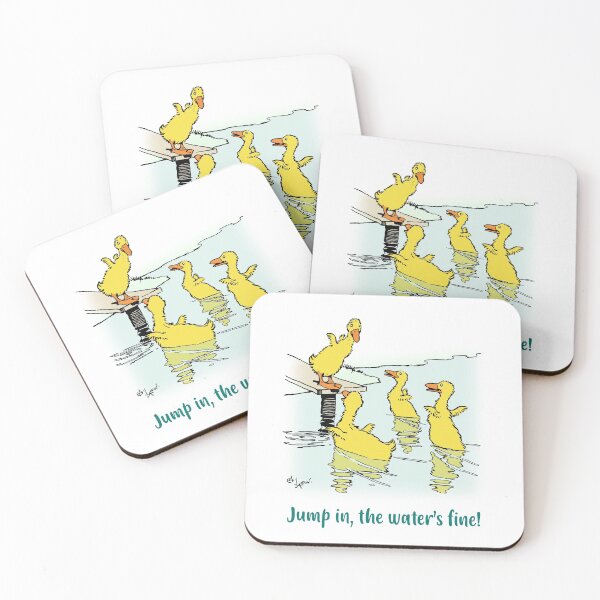 Item preview, Ducklings:  Jump in, the water's fine!  designed and sold by ebrawne.