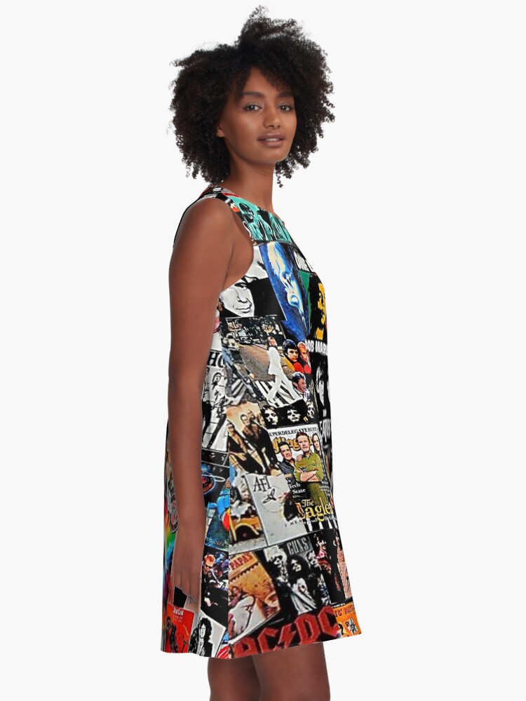 Alternate view of Rock collage A-Line Dress
