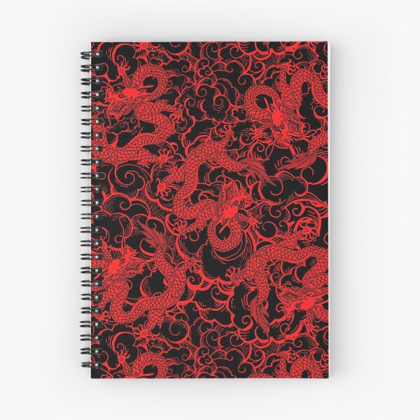 Item preview, Black and Red Dragon Pattern designed and sold by Maria N.