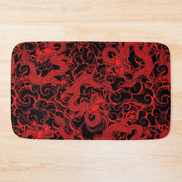 Item preview, Black and Red Dragon Pattern designed and sold by Maria N.