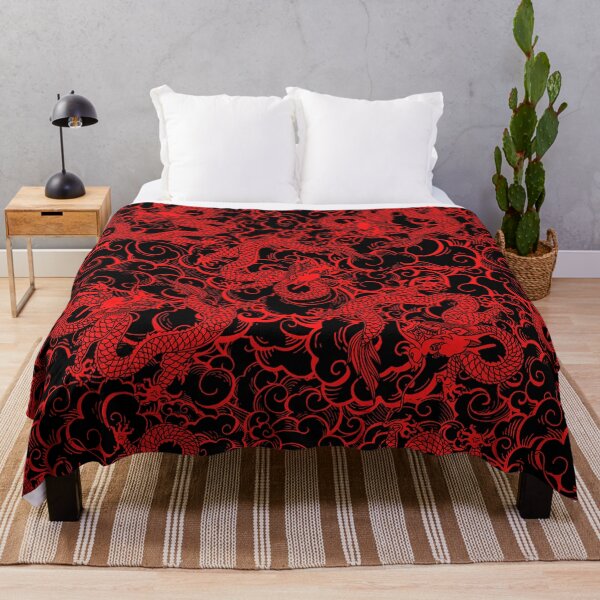 Item preview, Black and Red Dragon Pattern designed and sold by Maria N.