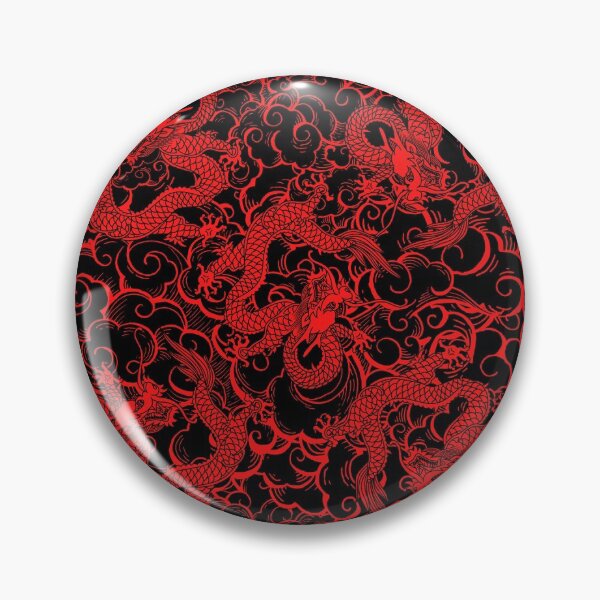 Item preview, Black and Red Dragon Pattern designed and sold by Maria N.