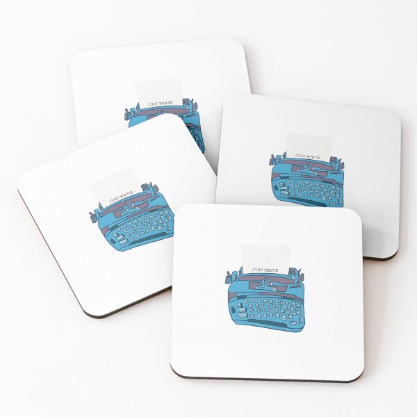 Item preview, Just Write typewriter blue designed and sold by jessieartsdaily.