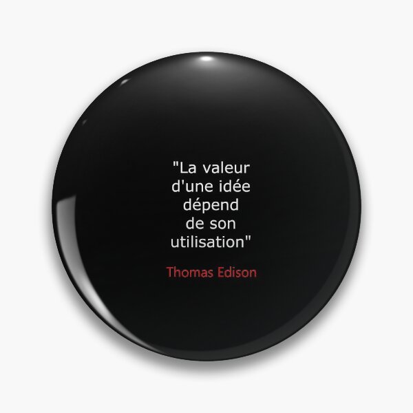 Item preview, La valeur d'une idée du Thomas Edison designed and sold by 3coma14.