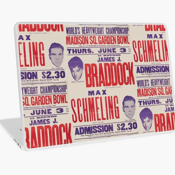 Vintage Old School Boxing Poster Laptop Skin