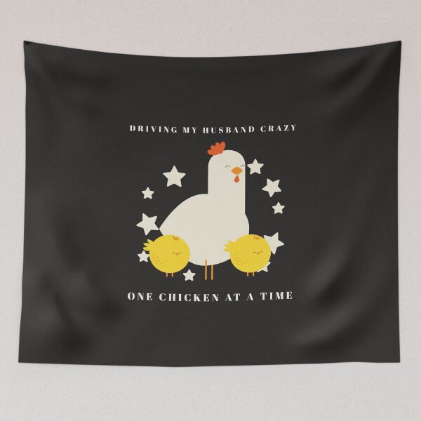 Item preview, Driving My Husband Crazy One Chicken At A Time designed and sold by AscendMerch.