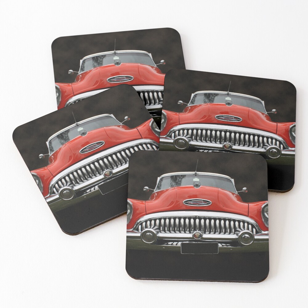 All Chrome and Curves Coasters (Set of 4)
