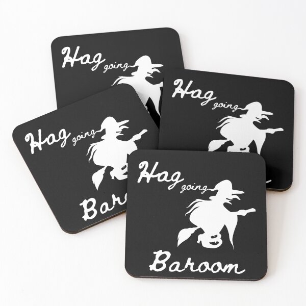 Item preview, Hag Going Baroom - Halloween Hag on Broomstick - Humour designed and sold by CheckOutOz.