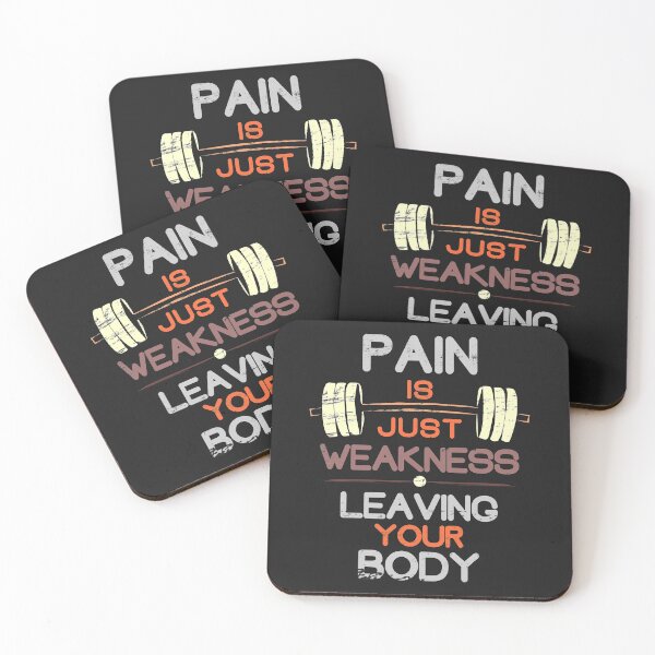 Item preview, Pain Is Just Weakness Leaving Your Body - Retro Color Plain Text designed and sold by leo121687.