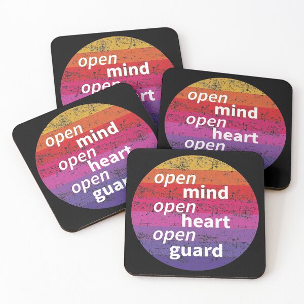 Item preview, BJJ - Open Mind Open Heart Open Guard designed and sold by Eye on the Blueline.