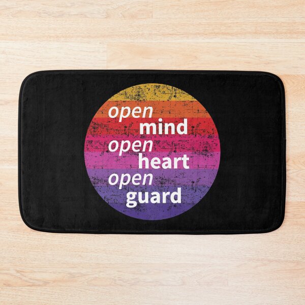 Item preview, BJJ - Open Mind Open Heart Open Guard designed and sold by Eye on the Blueline.