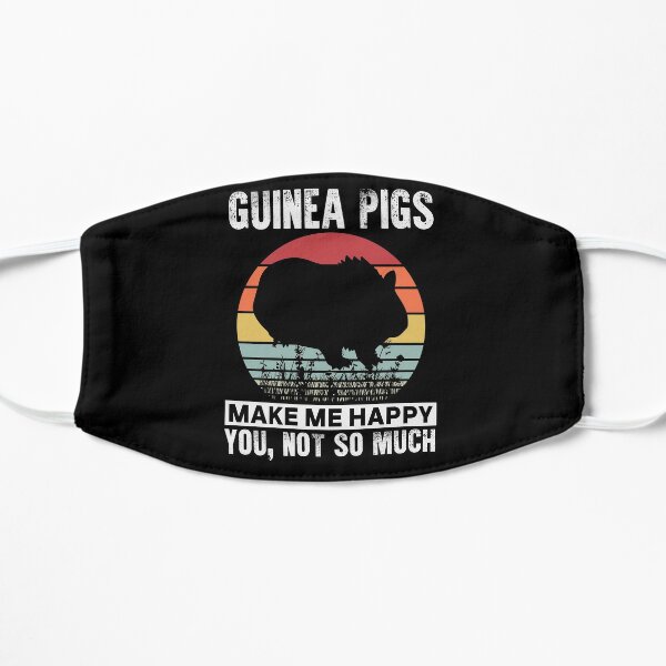 Guinea Pig Animal Lover Gift Funny Pet Lover Gift Flat Mask